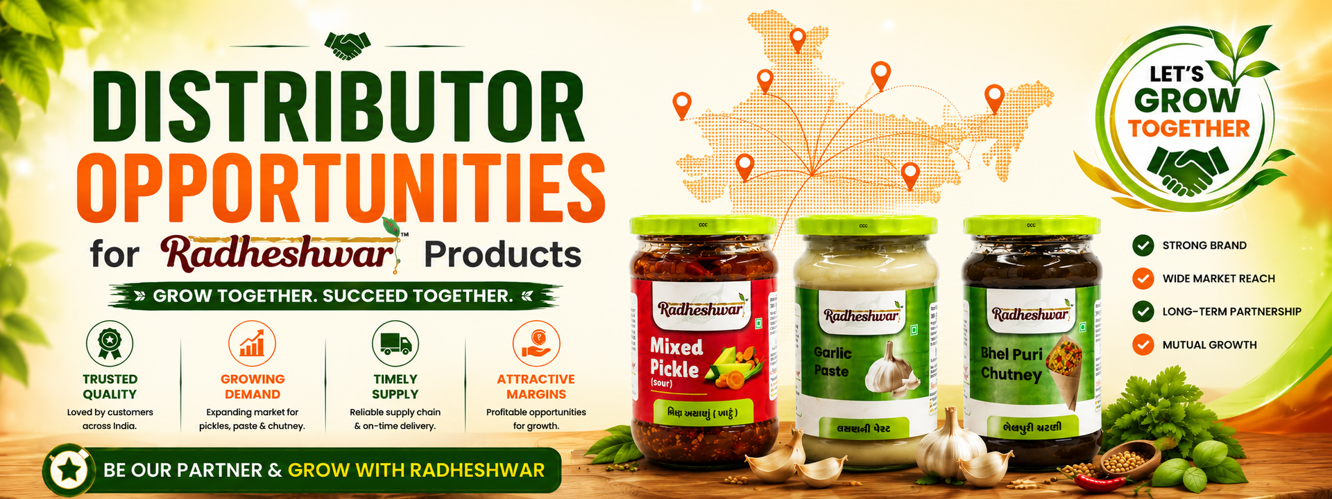 Distributor opportunities for Radheshwar products