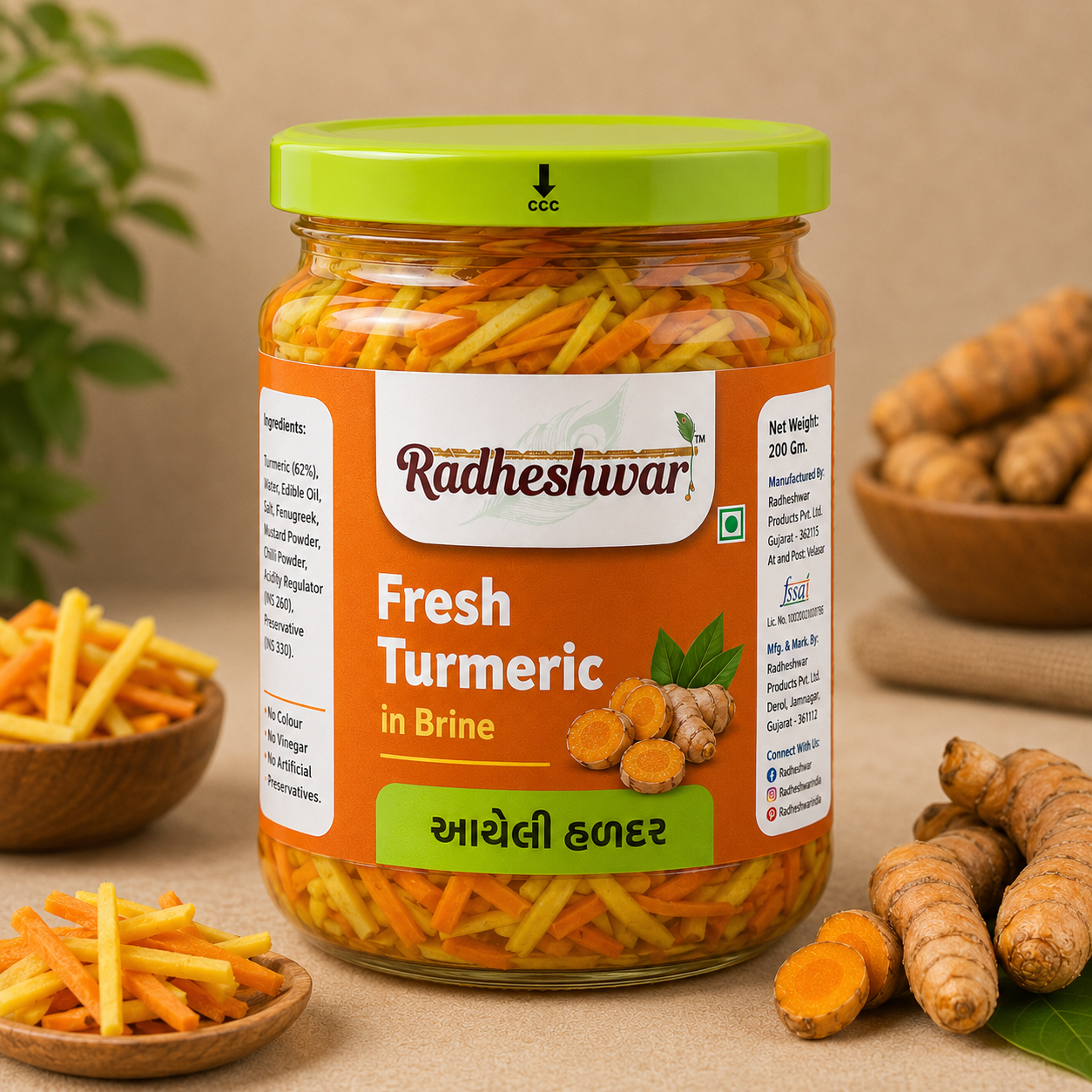Fresh Turmeric in Brine